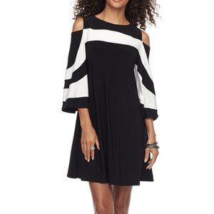 Women's Nina Leonard Cold-Shoulder Dress XL